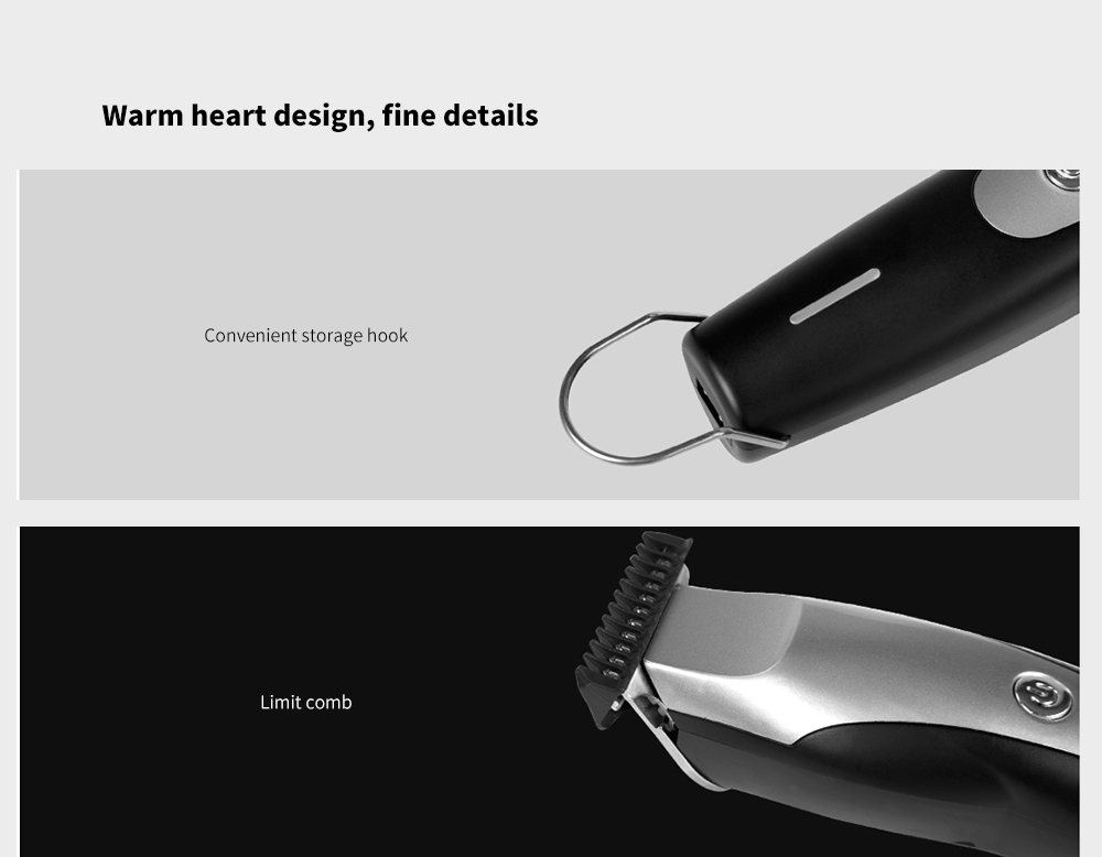 ENCHEN 10W High Power Hair Clipper Gradient Shape from Xiaomi youpin - Black