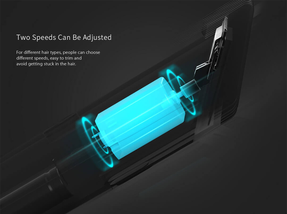 ENCHEN USB Fast Charging Electric Hair Clipper Two Speed u200bu200bCeramic Cutter from Xiaomi youpin - Black